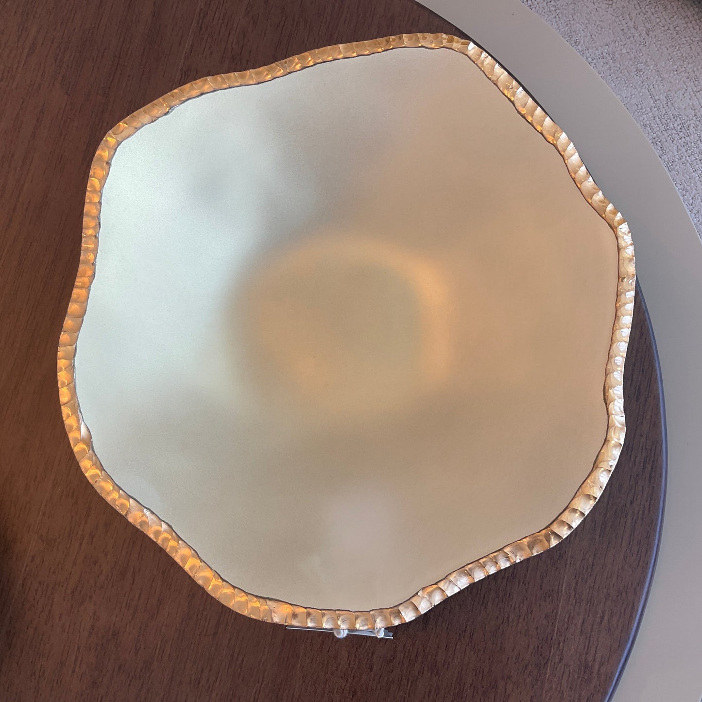 Decor glass Centerpiece - Citrine Gold Edge 0669.47.2