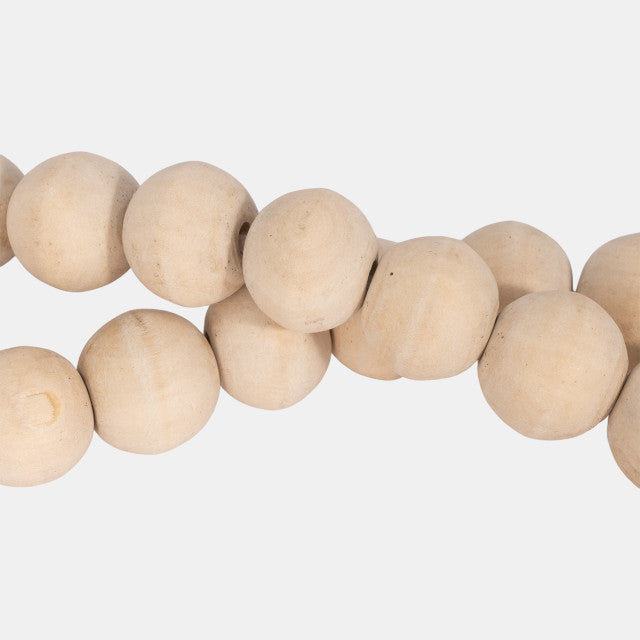 Wood 45" x .75 Beads Natural