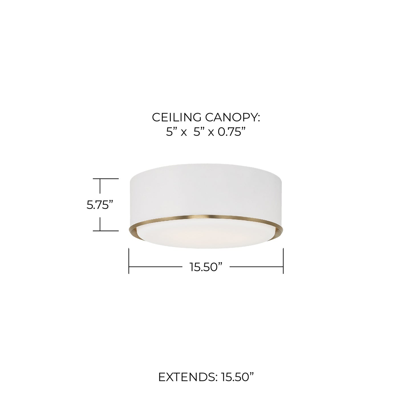 Carlton Flush Mount White