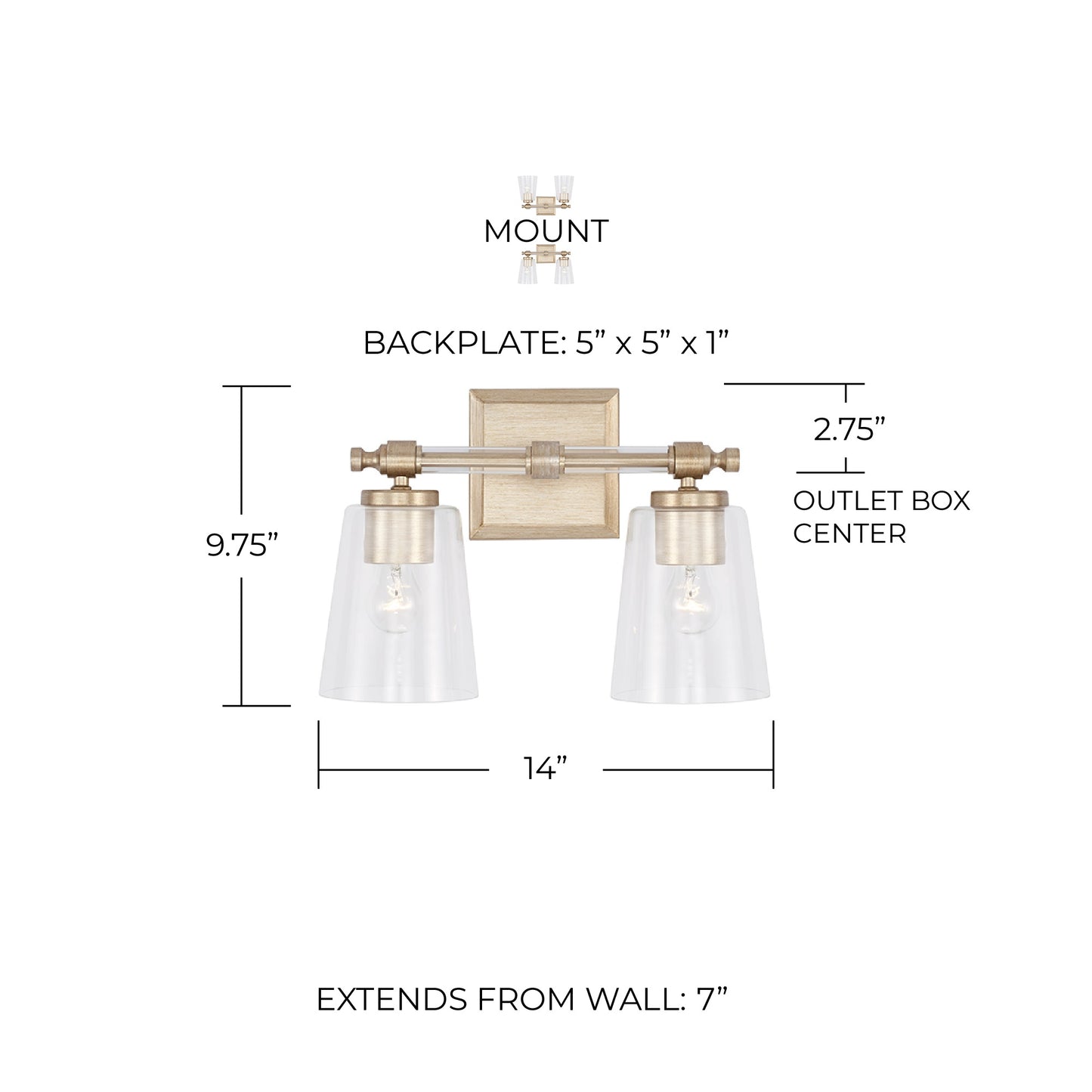Breigh 2-Light Vanity