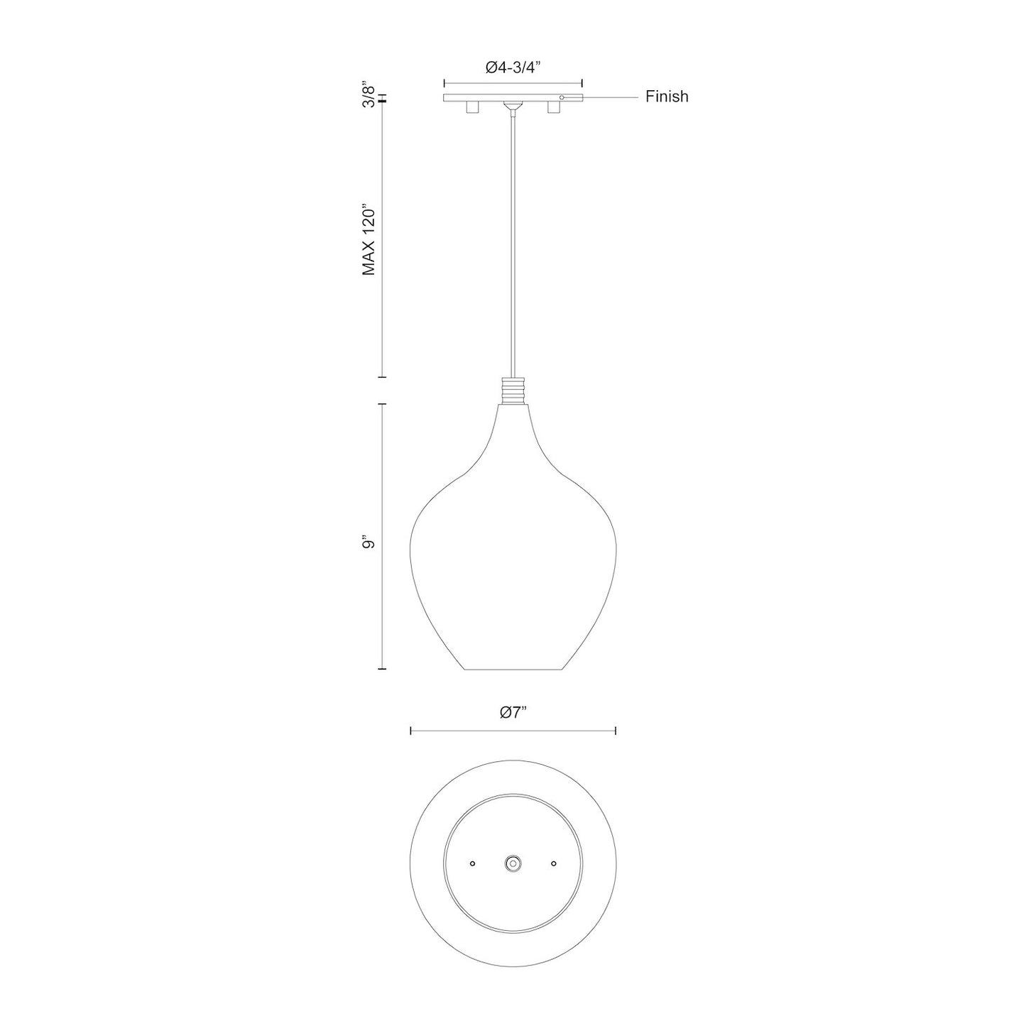 Victoria PD3007 Pendant
