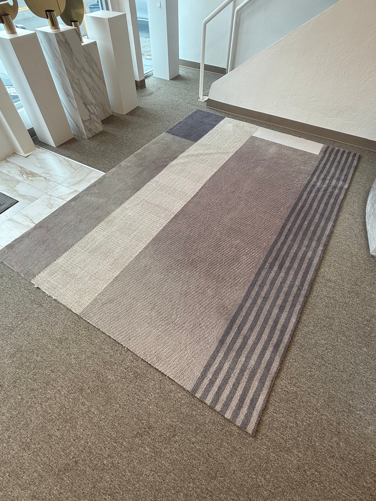 Linear Taupe Carpet