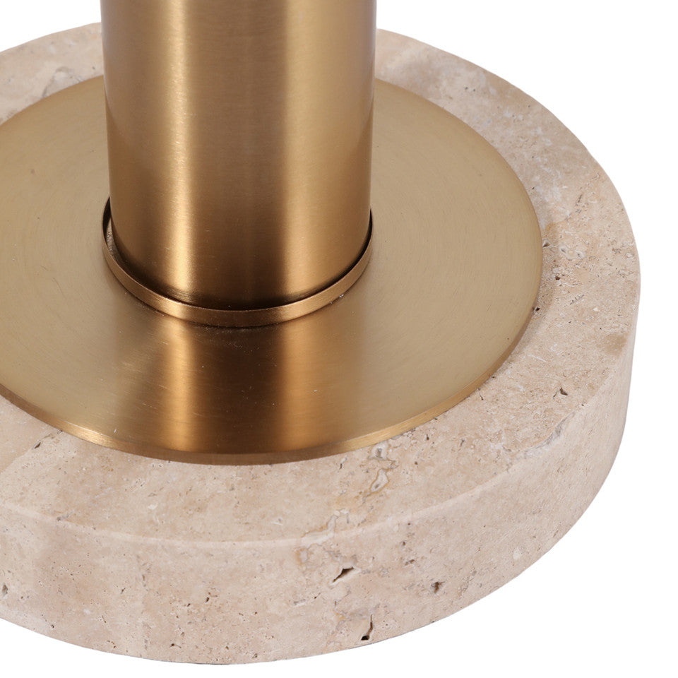 27" Kent Travertine Table Lamp