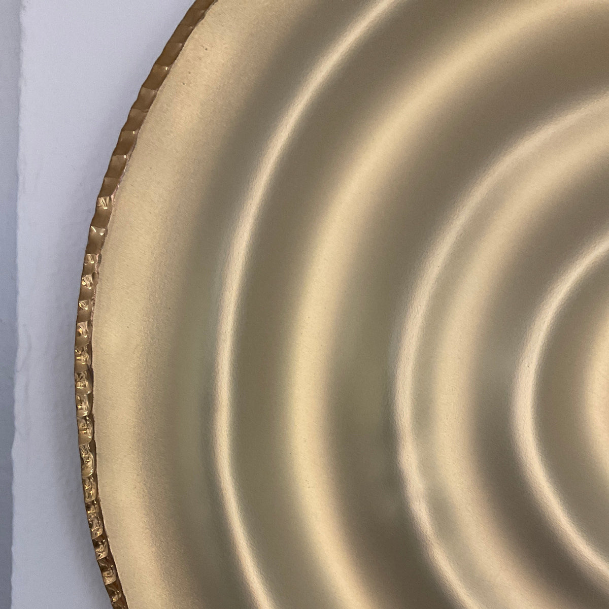 Decor Glass Wall Plate - Citrine Gold Edge 0694P.47.2