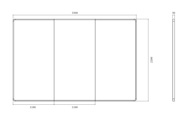 Espelho Winn II Set of 3