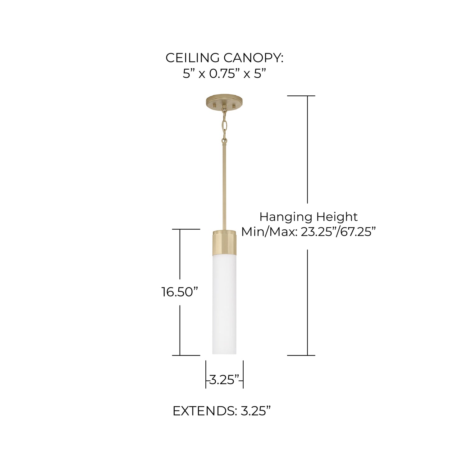 Sutton Glass Pendant