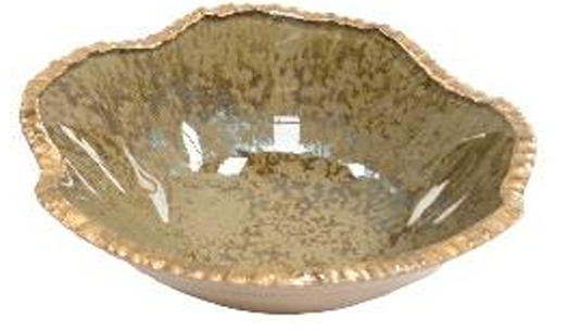 Decor Glass Centerpiece - Citrine Gold Edge 0668.47.2