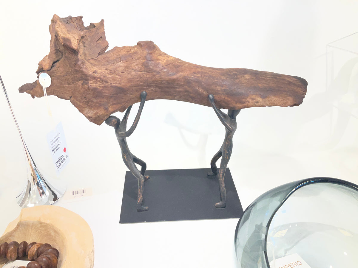 Atlas Tabletop Sculpture, Freeform High Lift, With Base