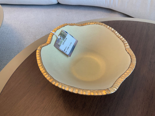 Decor Glass Centerpiece - Citrine Gold Edge 0668.47.2