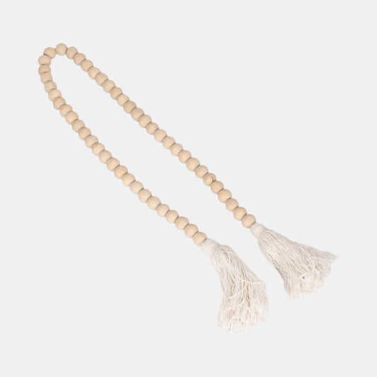 Wood 45" x .75 Beads Natural