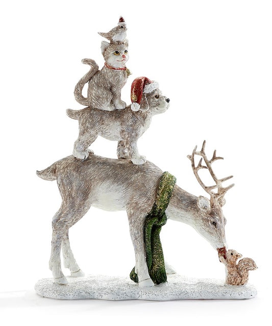 Deer w/Animals on Back Fig