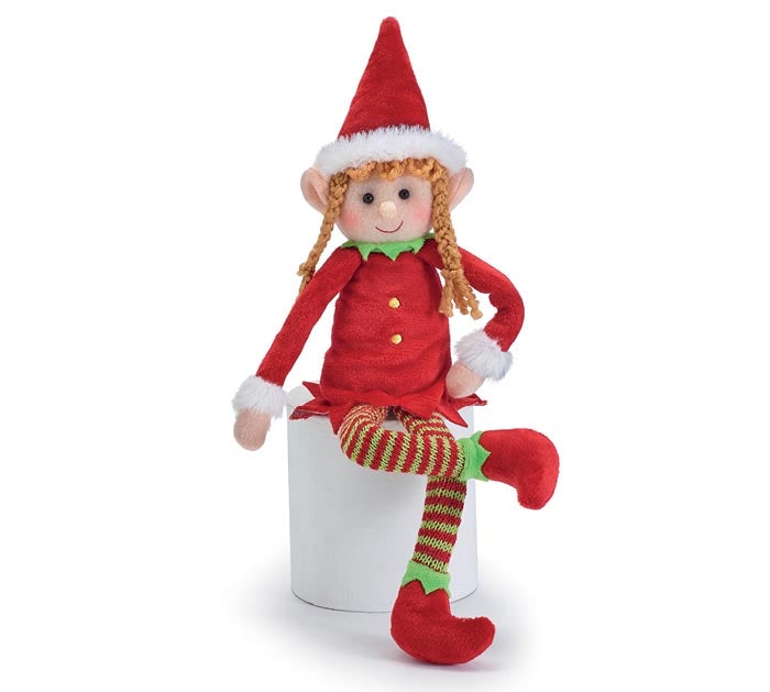 PLUSH CHRISTMAS GIRL ELF