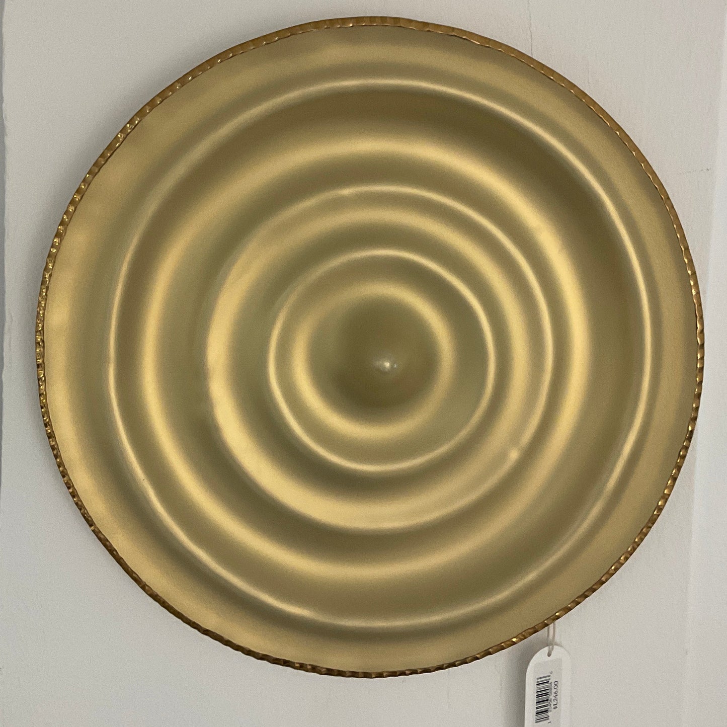 Decor Glass Wall Plate - Citrine Gold Edge 0694P.47.2