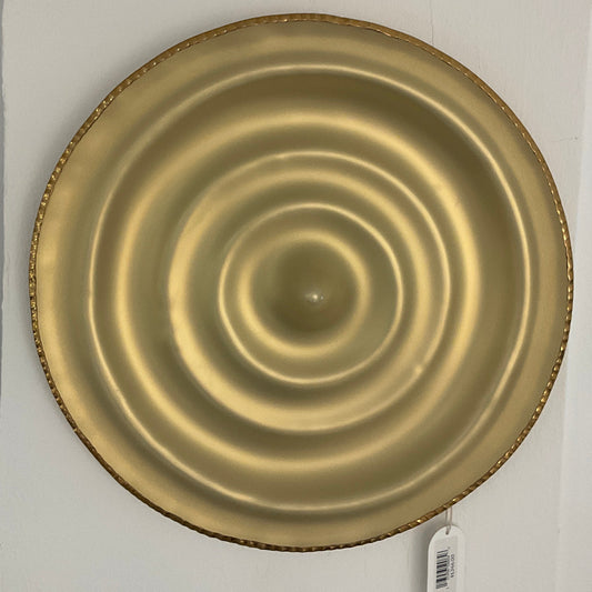 Decor Glass Wall Plate - Citrine Gold Edge 0694P.47.2