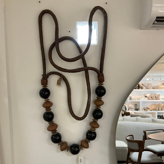 Flavio Elegant Handcraft Necklace -Black