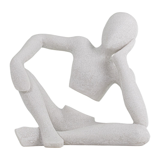 Sebastian White Quartz Sand Statue