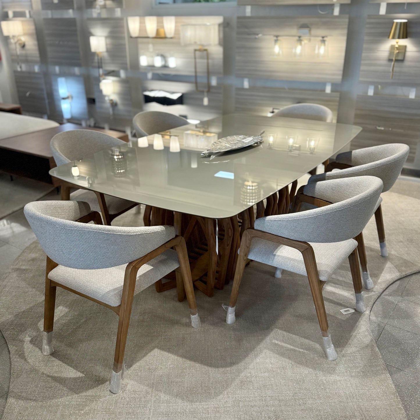 Mesa de Jantar Videiras (Rectangular) & 6 Cadeiras Alegra Set