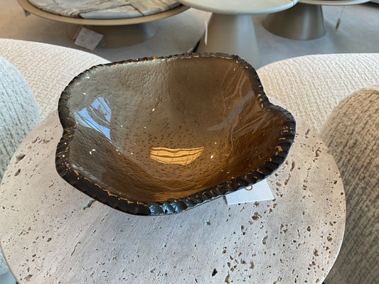 Decor Glass Centerpiece New Bronze Apicuate Edge 0667.5.1