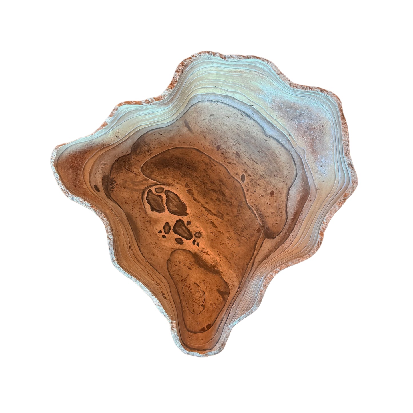 Cast Onyx Bowl, Faux Finish, Large