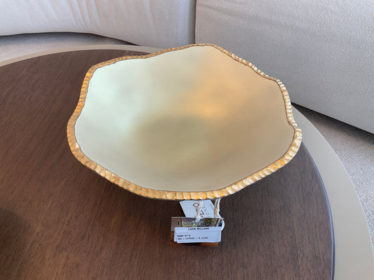 Decor glass Centerpiece - Citrine Gold Edge 0669.47.2