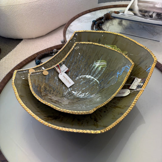 Centerpiece Fendi Aged Mirror - Gold Edge