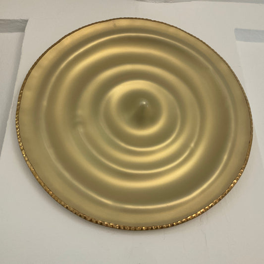 Decor Glass Wall Plate - Citrine Gold Edge 0694P.47.2