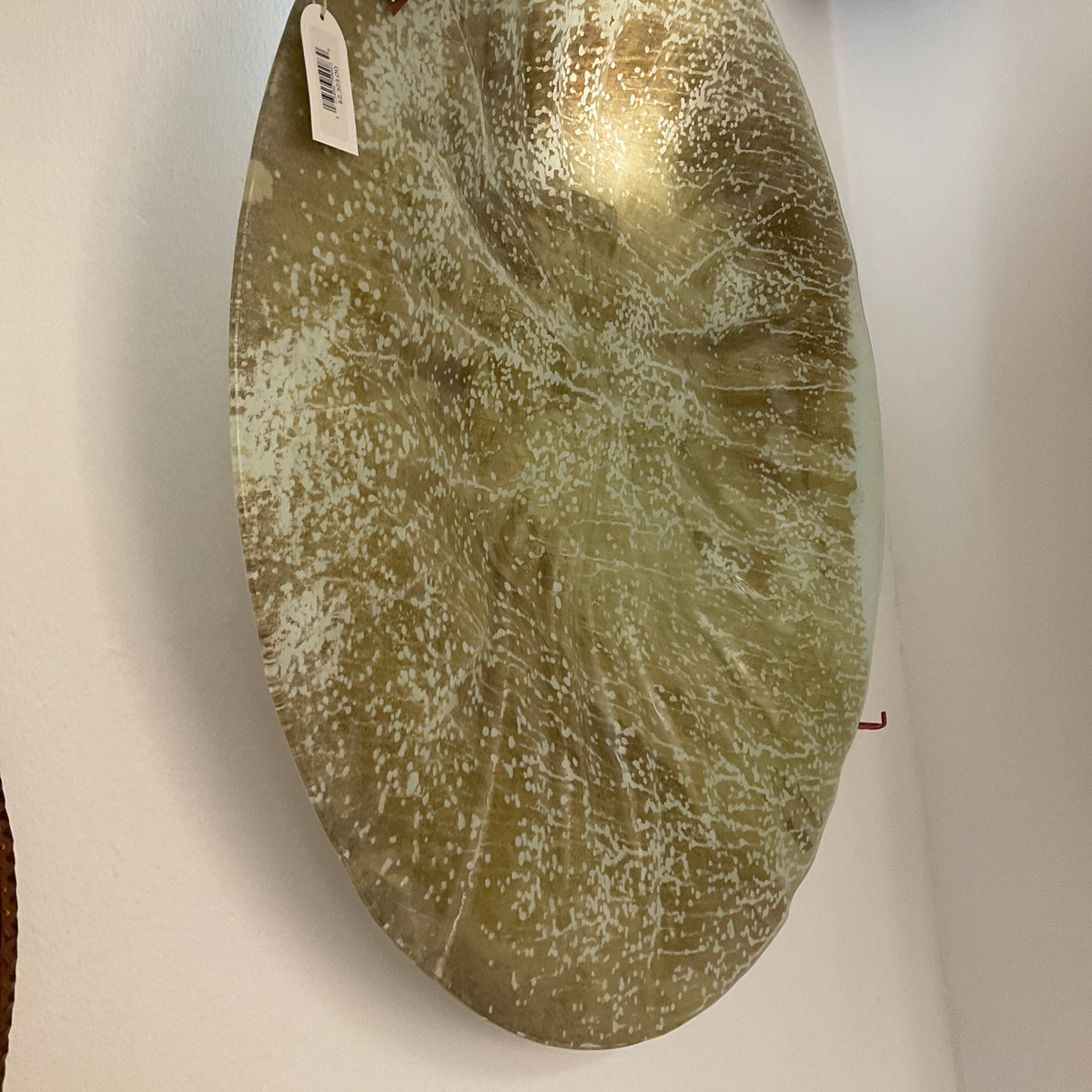 Decor Glass Wall Plate - White Aged Mirror PA0702G.12
