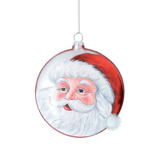 SANTA ORNAMENT WITH POMPOM