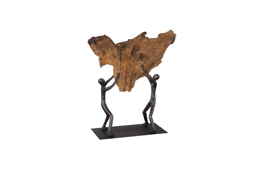 Atlas Tabletop Sculpture, Freeform High Lift, With Base