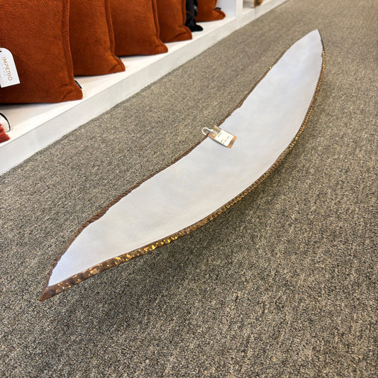 Decor Glass Centerpiece - Matte Gold Bronze Edge 0609.7.4
