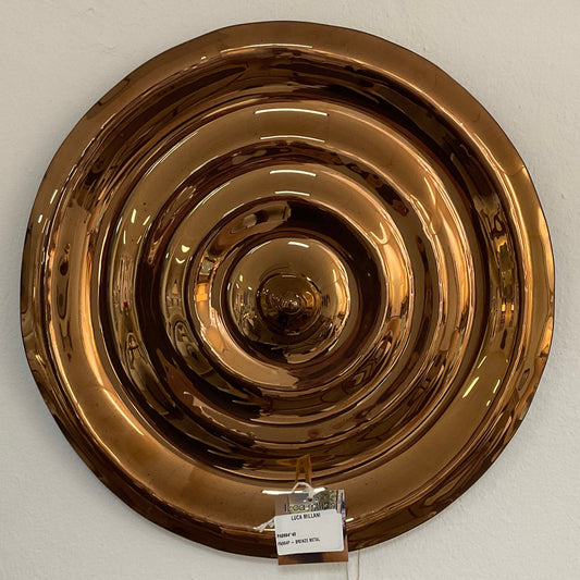 Decor Glass Wall Plate - Bronze Metal 0694P.40