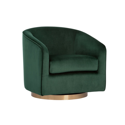 Hazel Swivel Lounge Chair - Gold