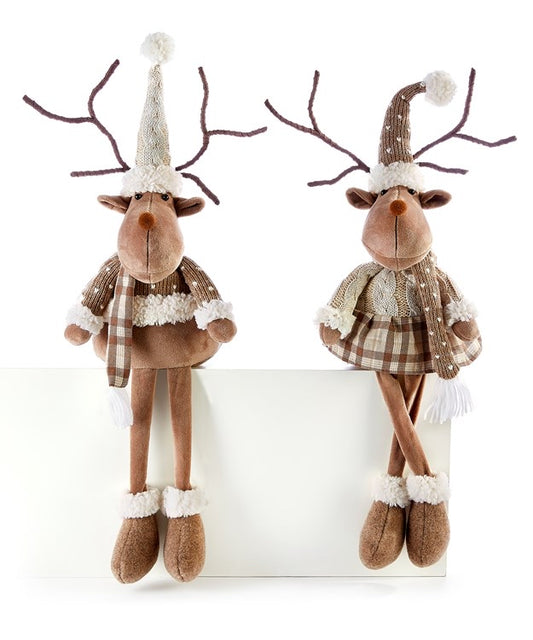 Reindeer Shelf Sitter Set of 2