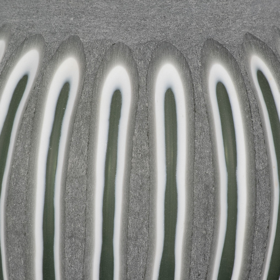 12" Abbot Medium Green Glass Vase