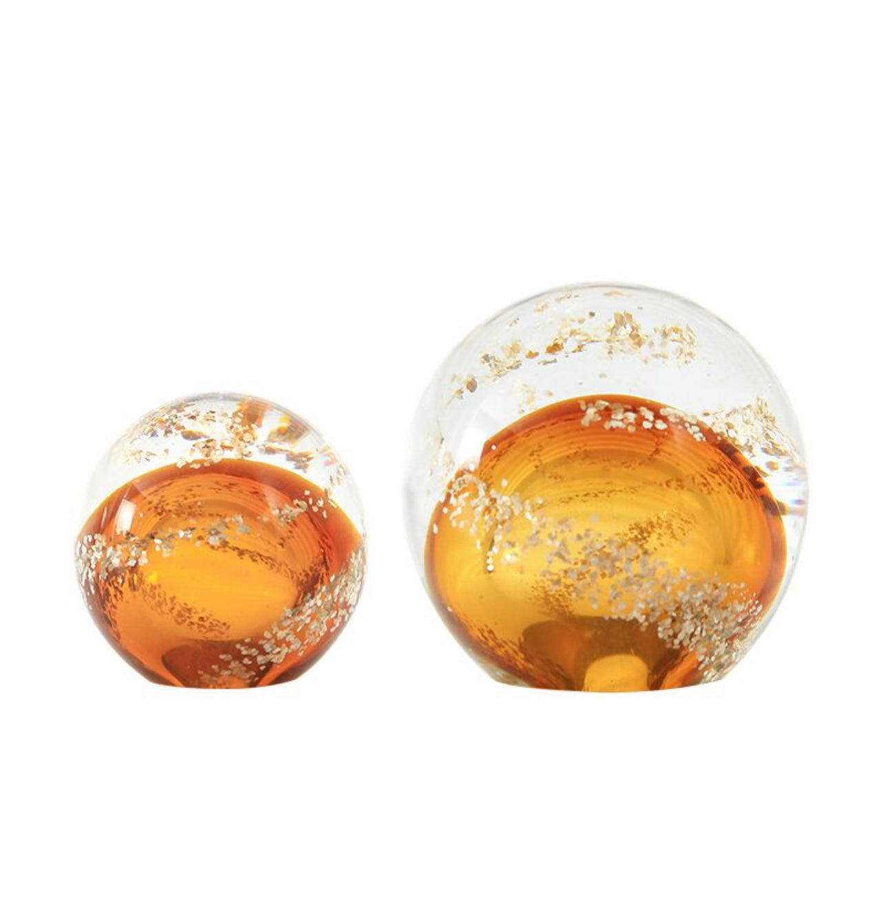 Amber Bubbles Ball Set of 2