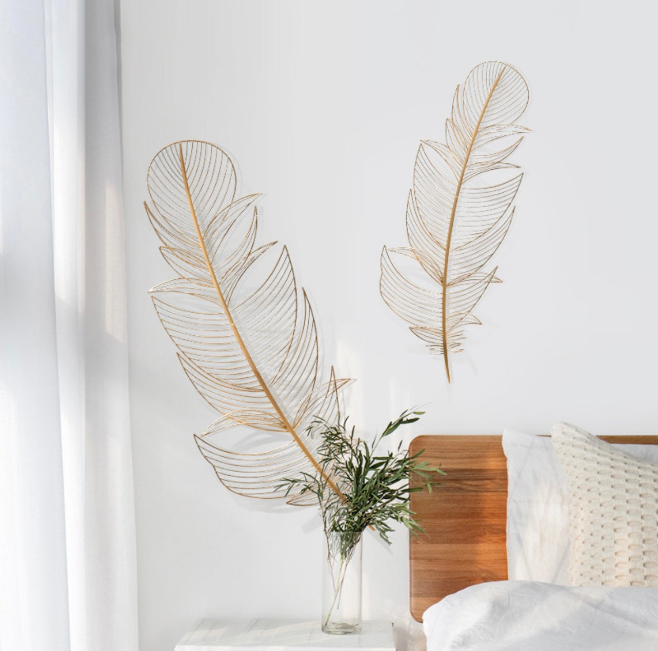 Feathers Set of 2 Wall Sculpture