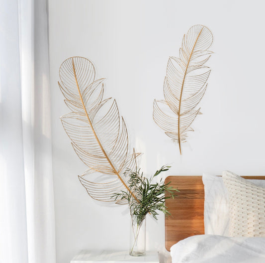 Feathers Set of 2 Wall Sculpture