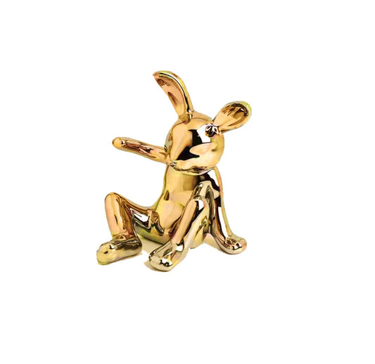 Wine Bottle Rabbit Gold Hold