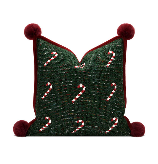 Candy Cane Christmas Cushion