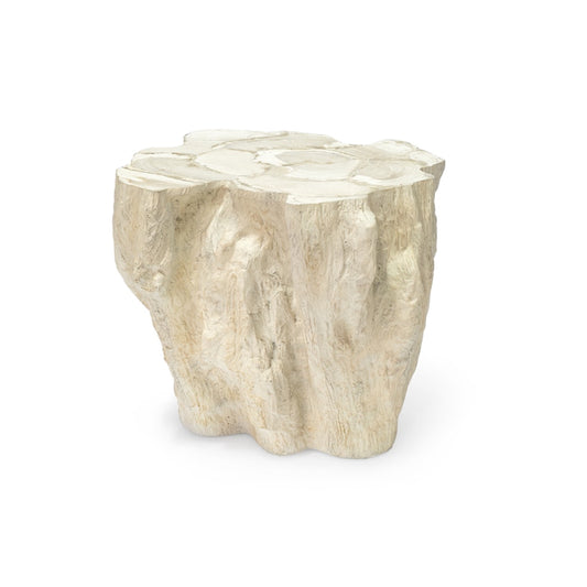 CAMILLA FOSSILIZED CLAM SIDE TABLE