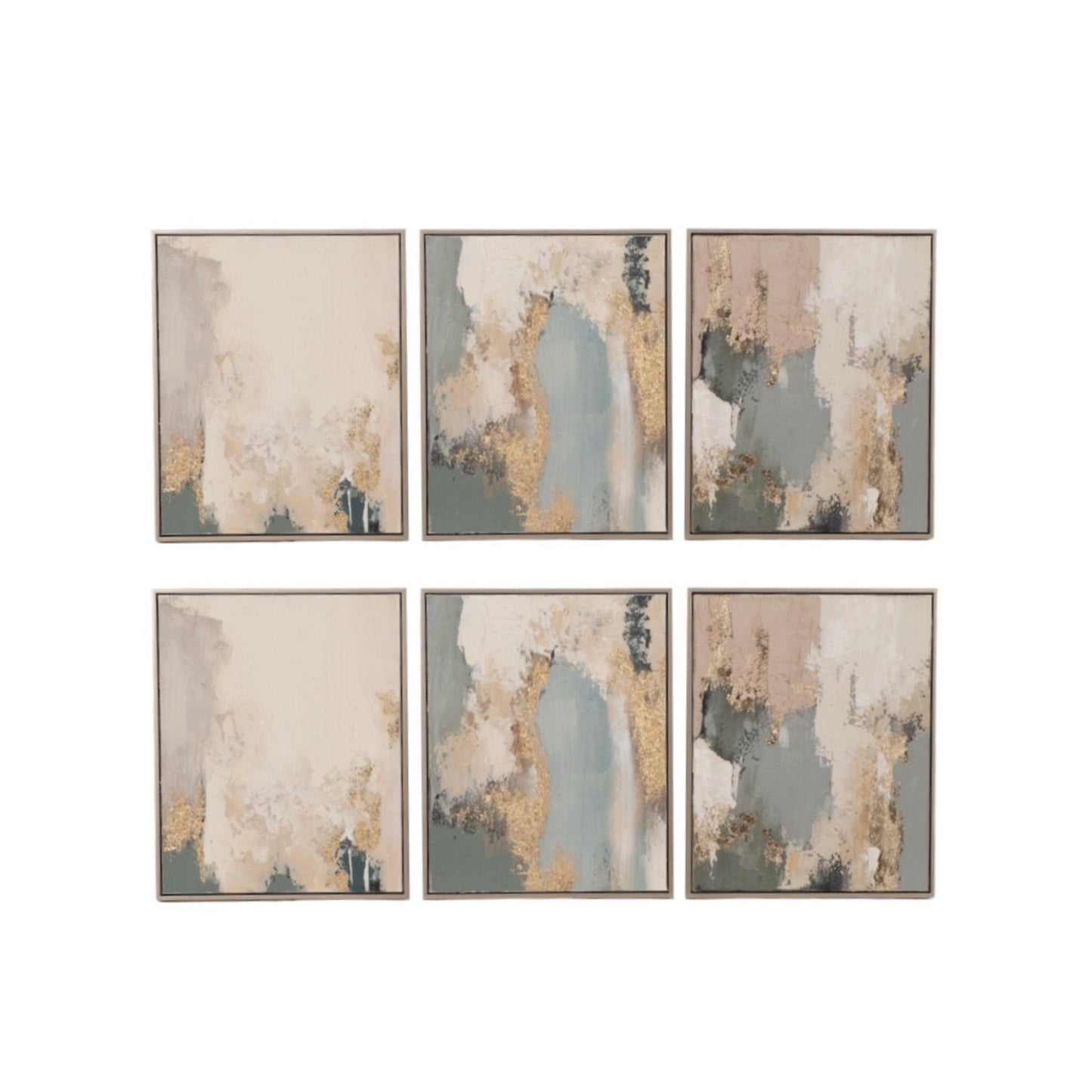 Enlightened Handpainted Wall Art Set of 6