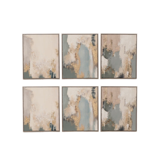 Enlightened Handpainted Wall Art Set of 6