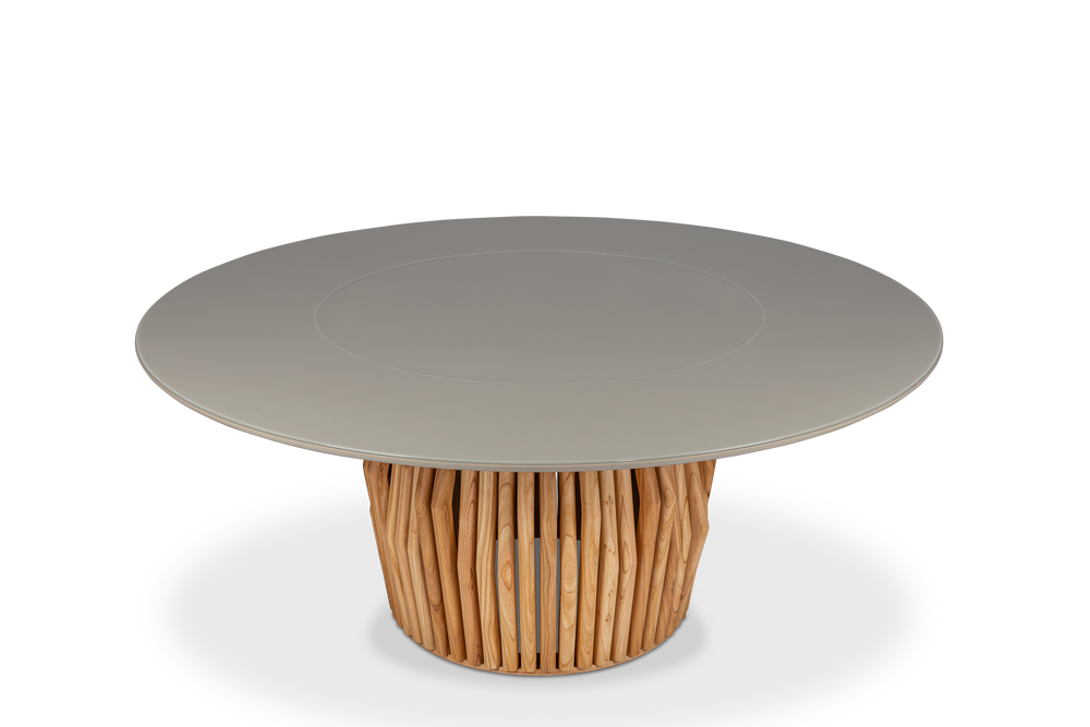 Mesa de Jantar Videiras (Redonda) & 6 Cadeiras Chiara Set