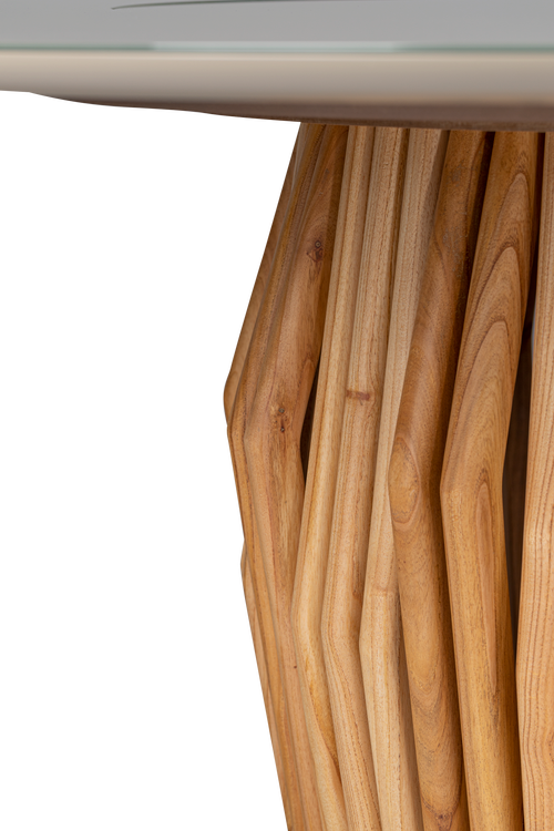 Mesa de Jantar Videiras (Redonda) & 6 Cadeiras Chiara Set