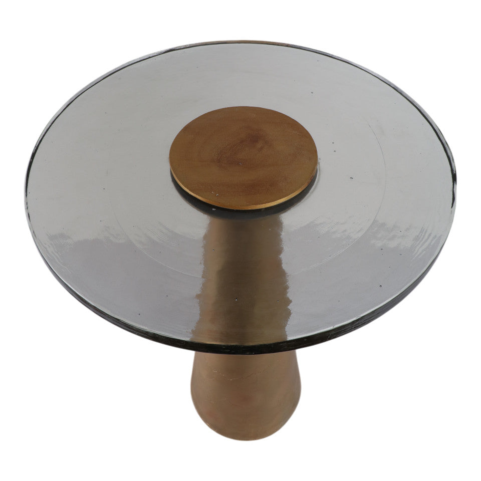 Metal, 25" Henderson Accent Table, Pewter