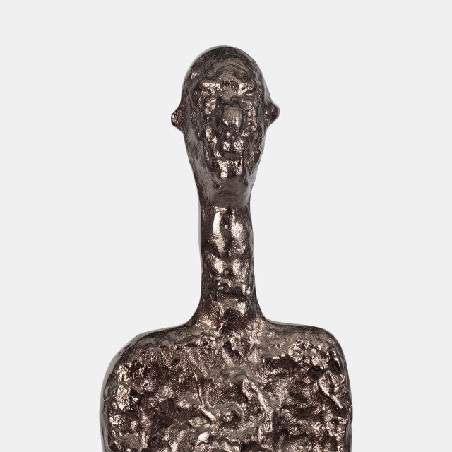 Metal, 59" Tribal Floor Sculpture, Bronze