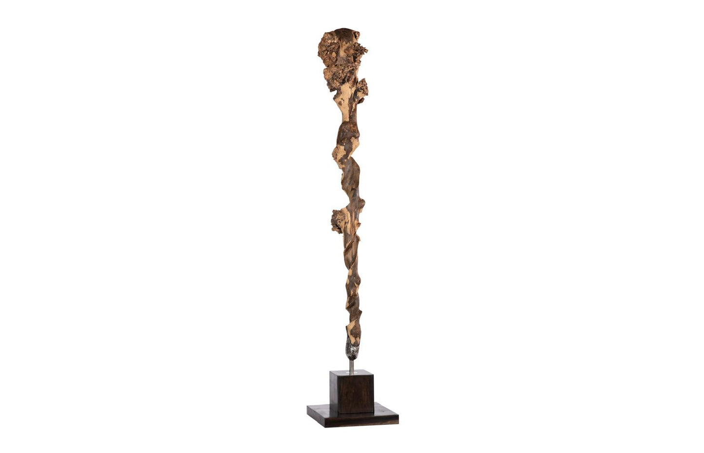 Metallurgy Wood Sculpture - Stainless Steel