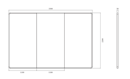 Espelho Winn II Set of 3