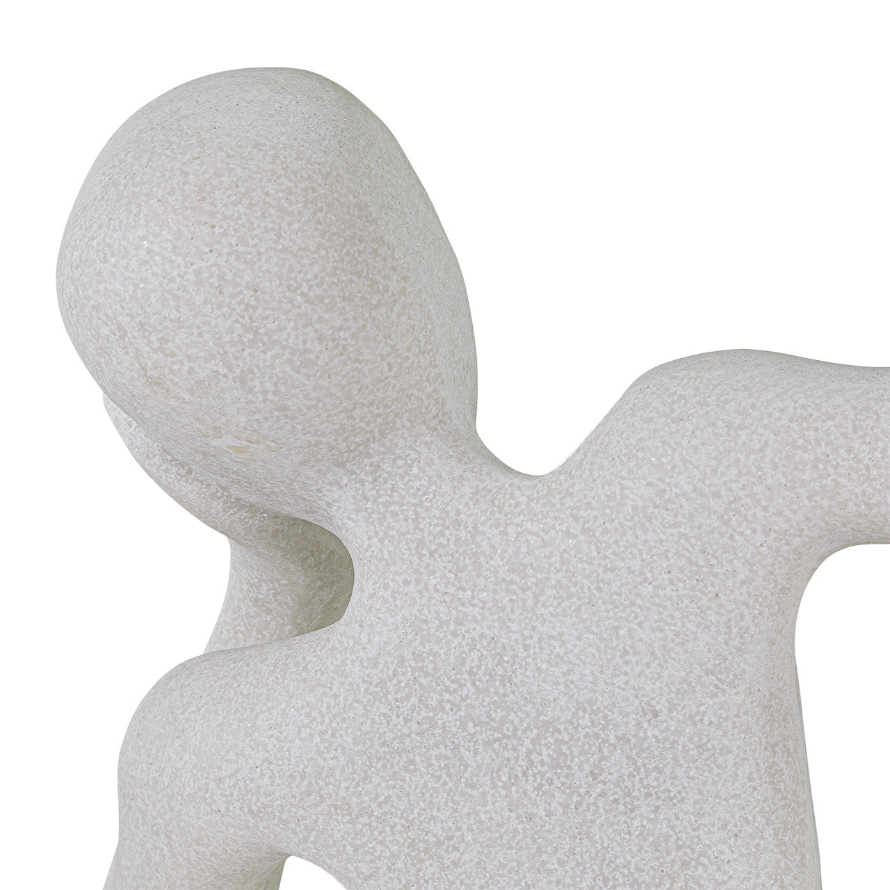 Sebastian White Quartz Sand Statue