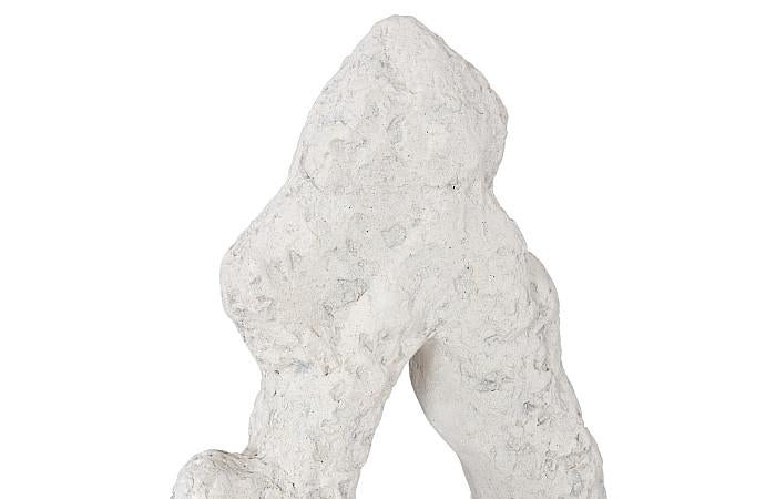 Cast Stone Table Top Sculpture, Single Hole, Roman Stone